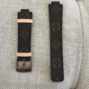 Louis Vuitton Tambour monogram watch strap